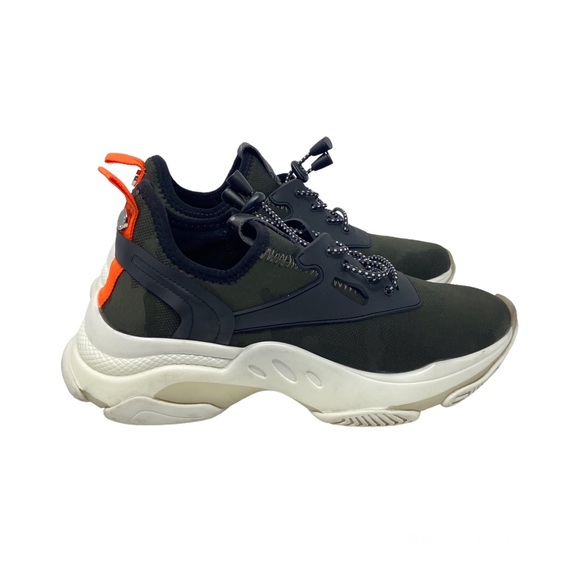 Steve Madden Myles Green Camouflage Sneakers - Picture 4 of 13